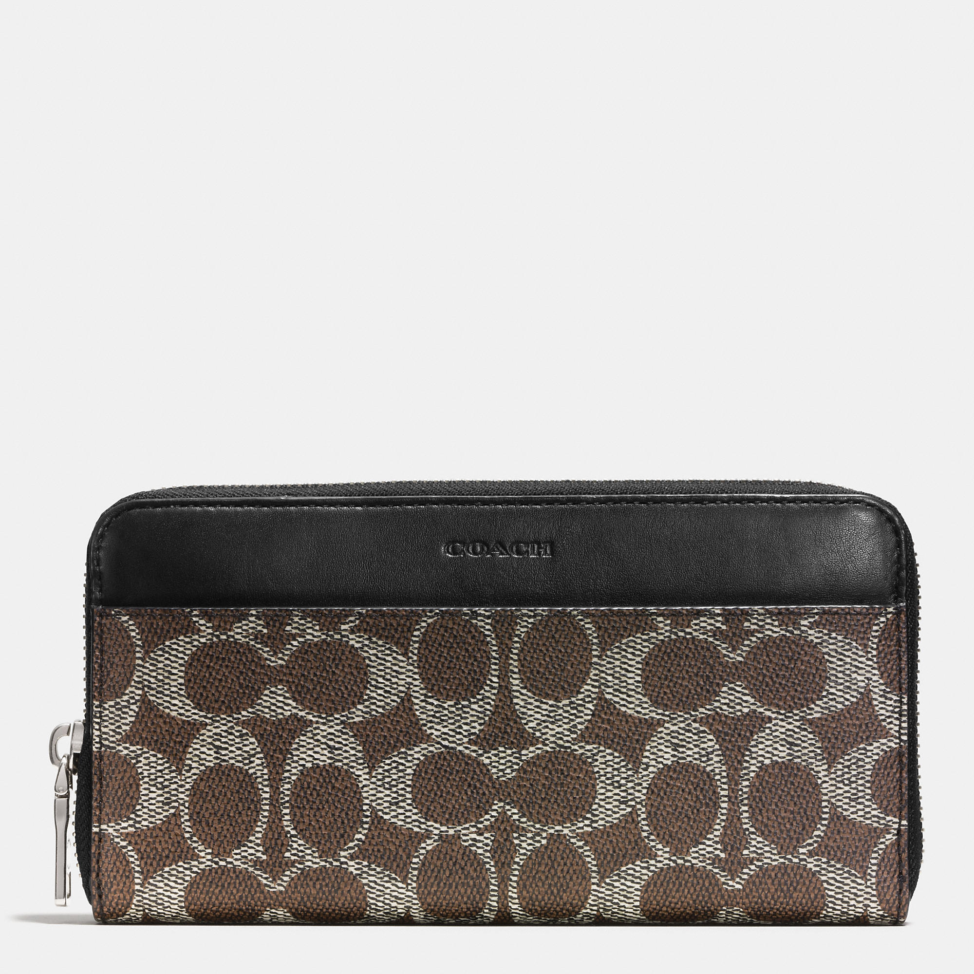 Fashion Solid Coach Accordion Wallet In Signature Canvas | Coach Outlet Canada